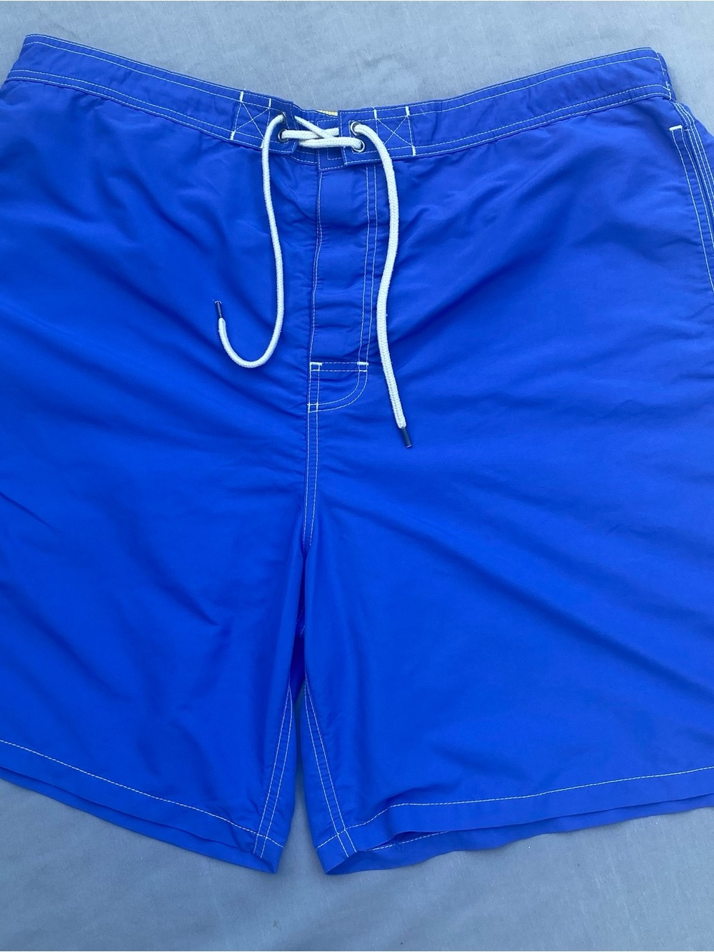 Ralph Lauren Cobalt Blue Men's Swim Board Shorts with Drawstring
